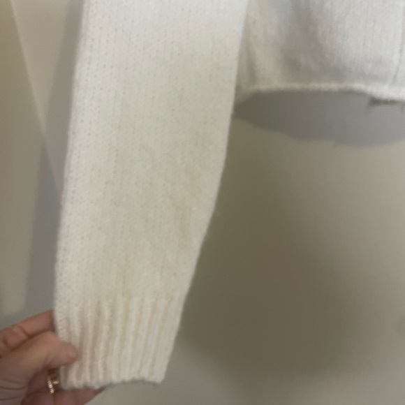 Urban Outfitters Kai White‎ cropped cardigan boxy cardigan size Small petite - Picture 5 of 9